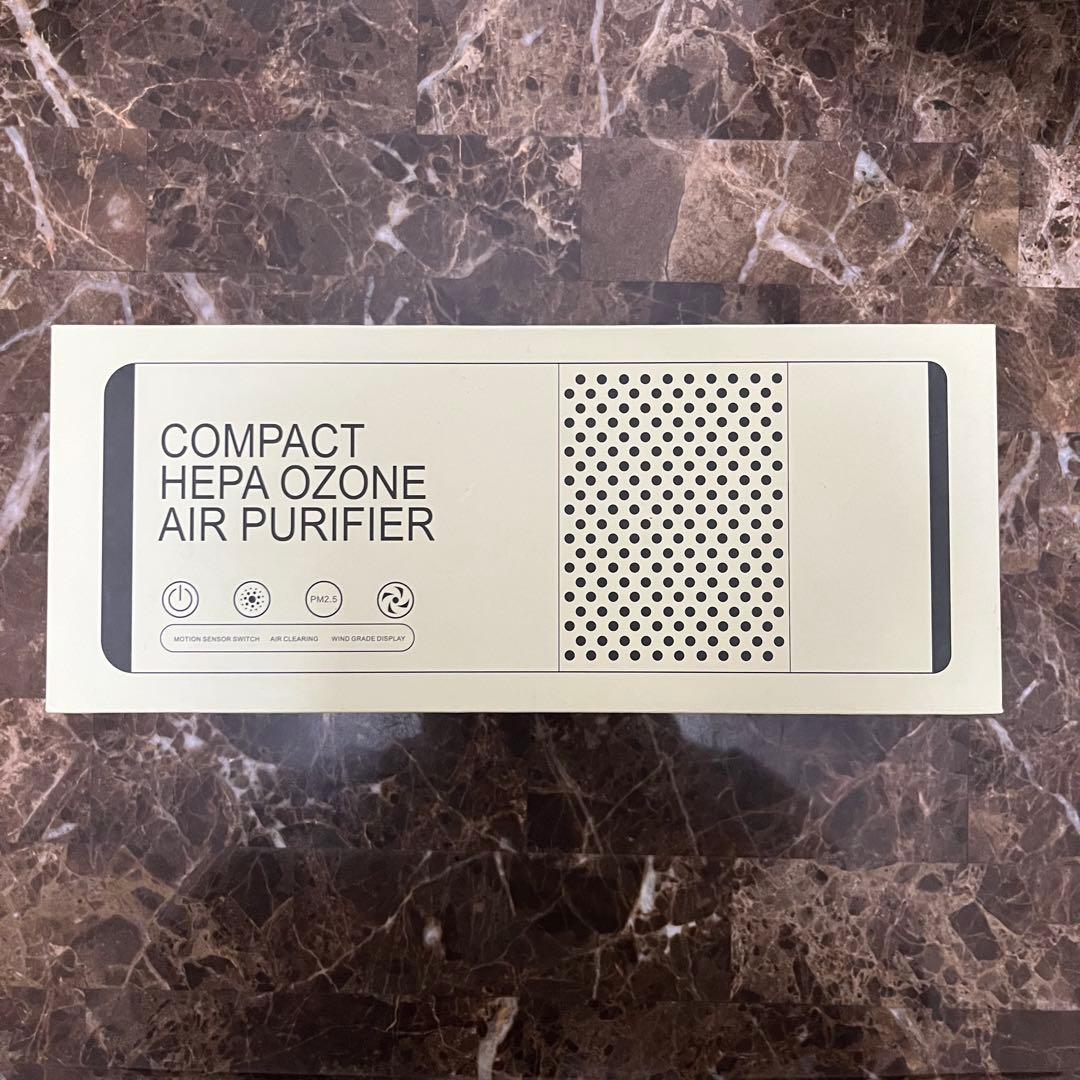 【動作確認のみ】コンパクト空気清浄機 HEPA オゾン 車載用 PM2.5対応