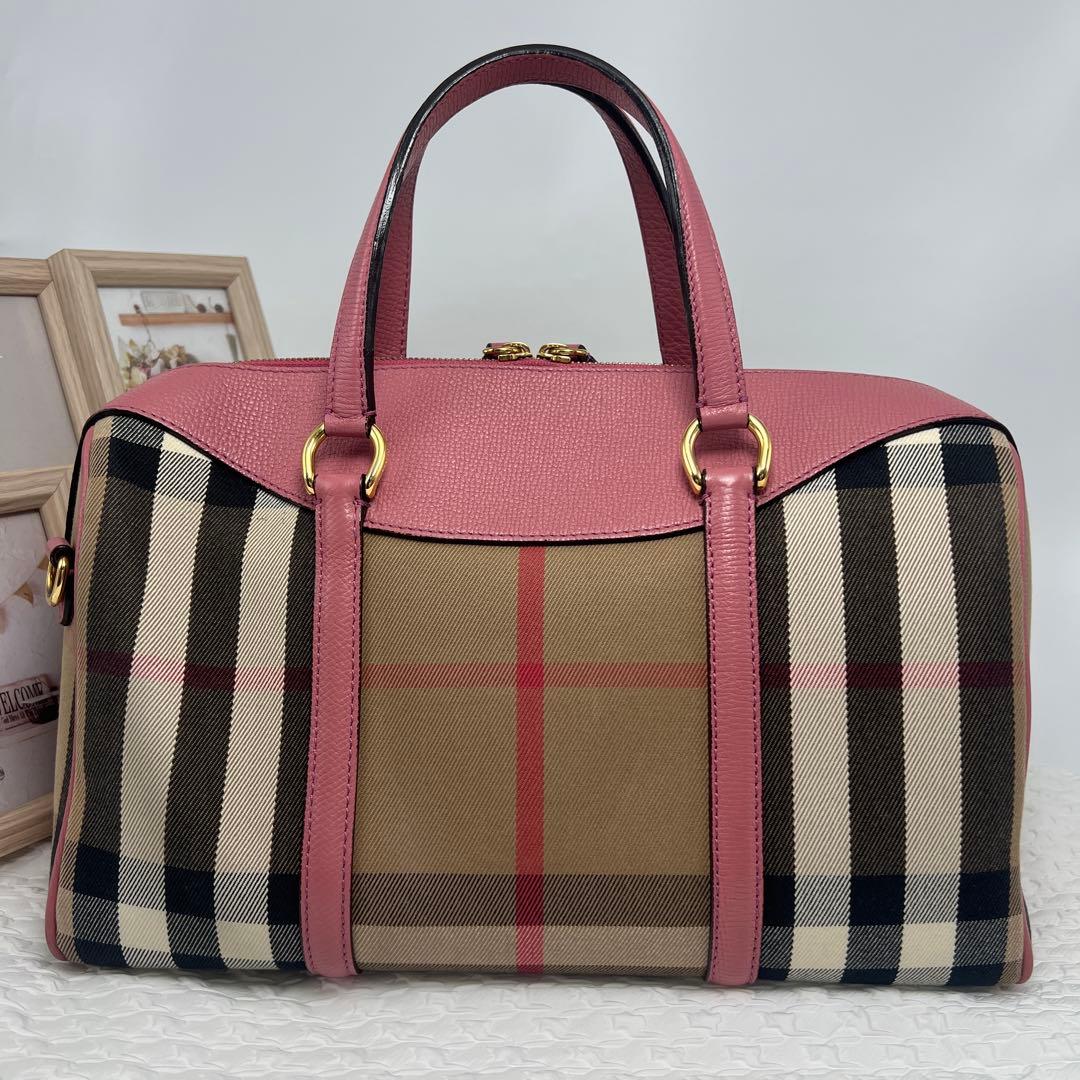 ひなあか ✨極美品✨BURBERRY バーバリー2WAYミニボストンバッグ