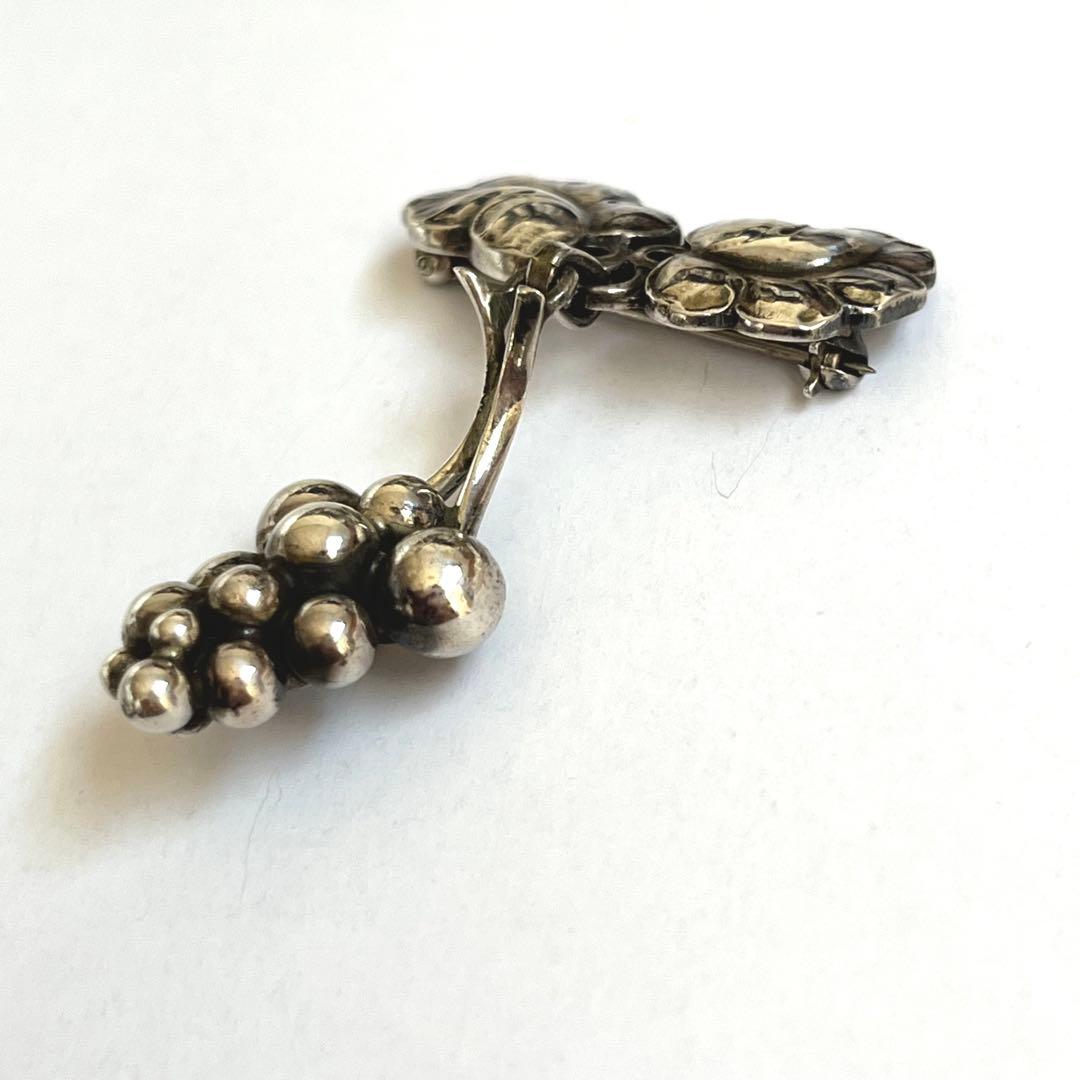 美品　  217Aムーンライトグレープ　シルバーブローチ