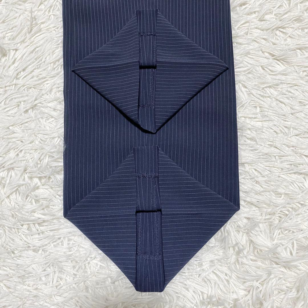 ゆりぴはるやま パンツスーツ 13号 ネイビー ストレッチ ウォッシャブル