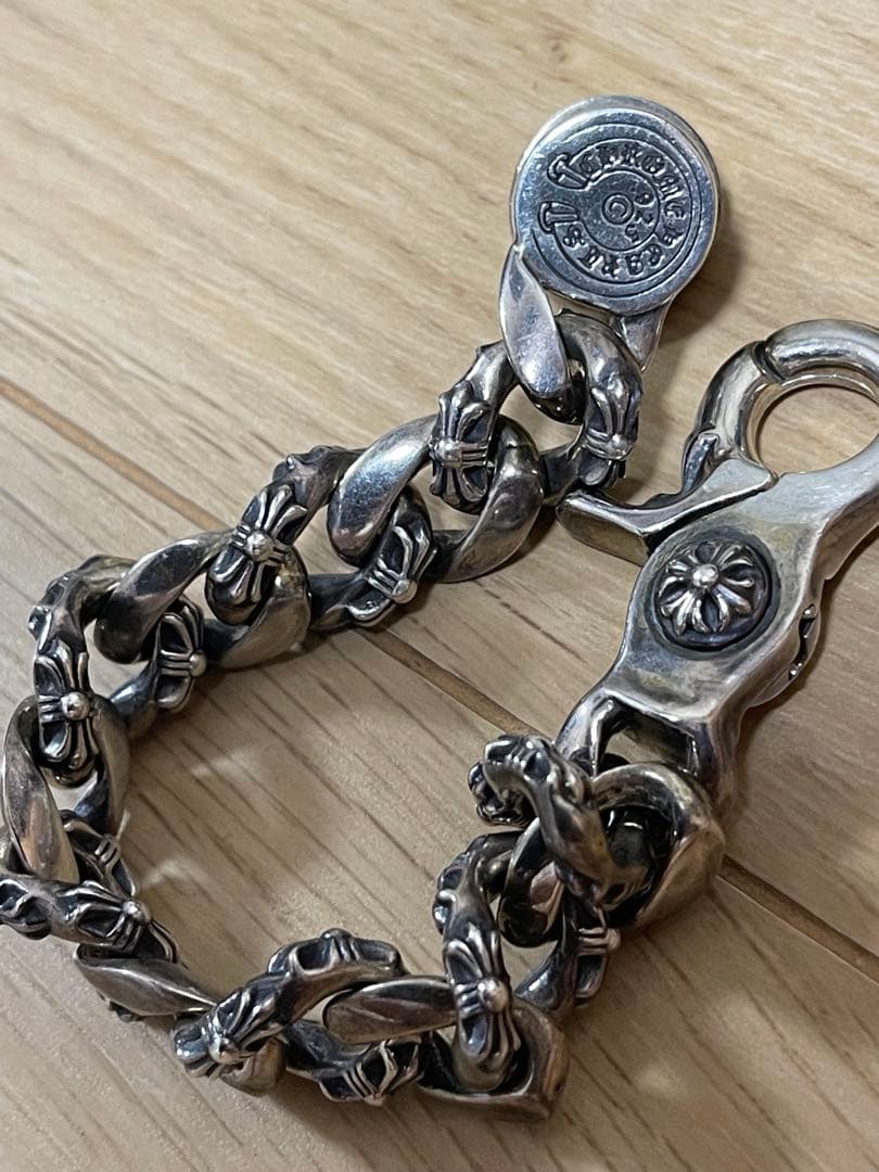 クロムハーツ　ファンシークリップ　ブレスレット　チェーン　鑑定済み　原本有