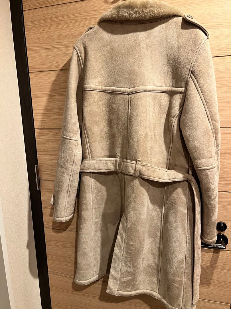 超美品　EMMETI エンメティ　ベージュ　ムートンコート