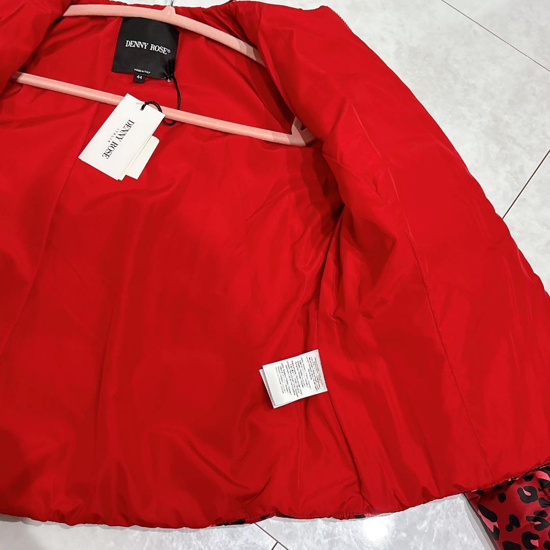 【新品】DENNYROSE ダウンジャケット レオパード 総柄 デニーローズ 赤