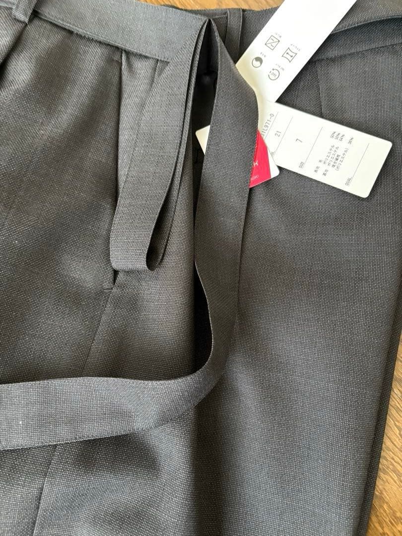 ④ 新品AOKI LES MUES 刻み襟ジャケット　ワイドパンツ スーツ