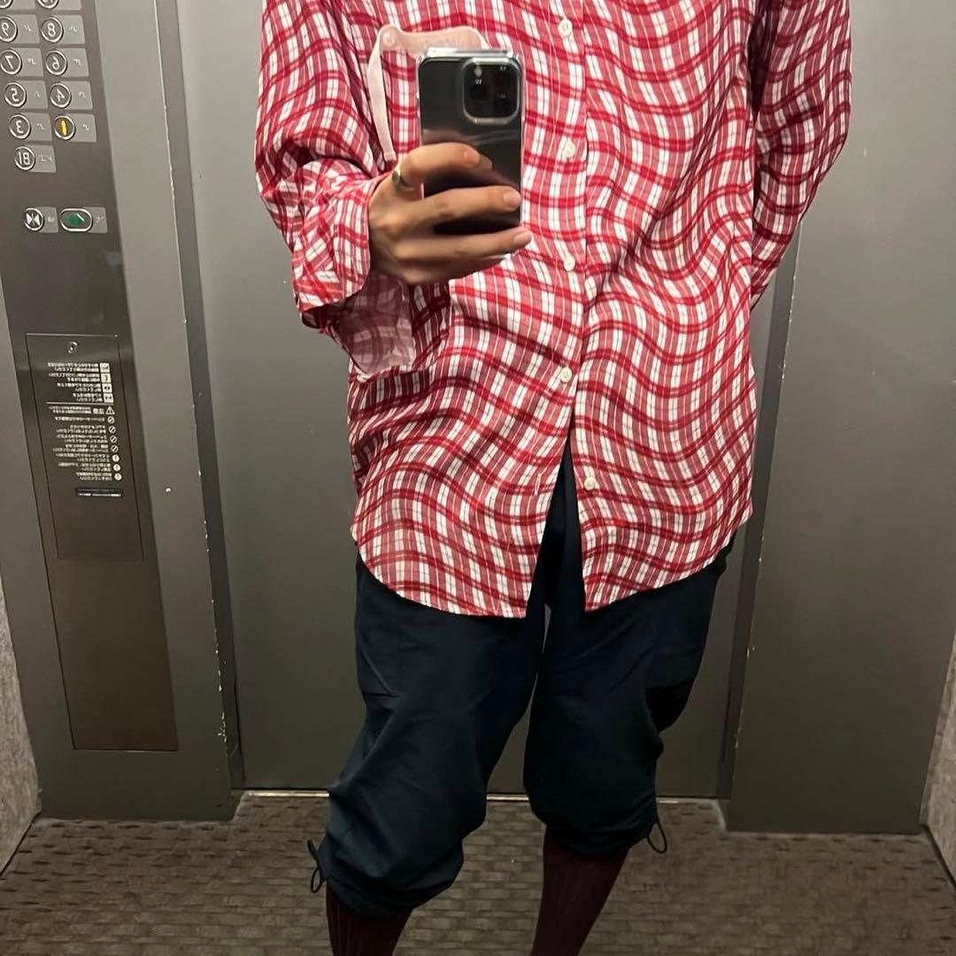 桃*郎様 jacquemus la chemise check shirt