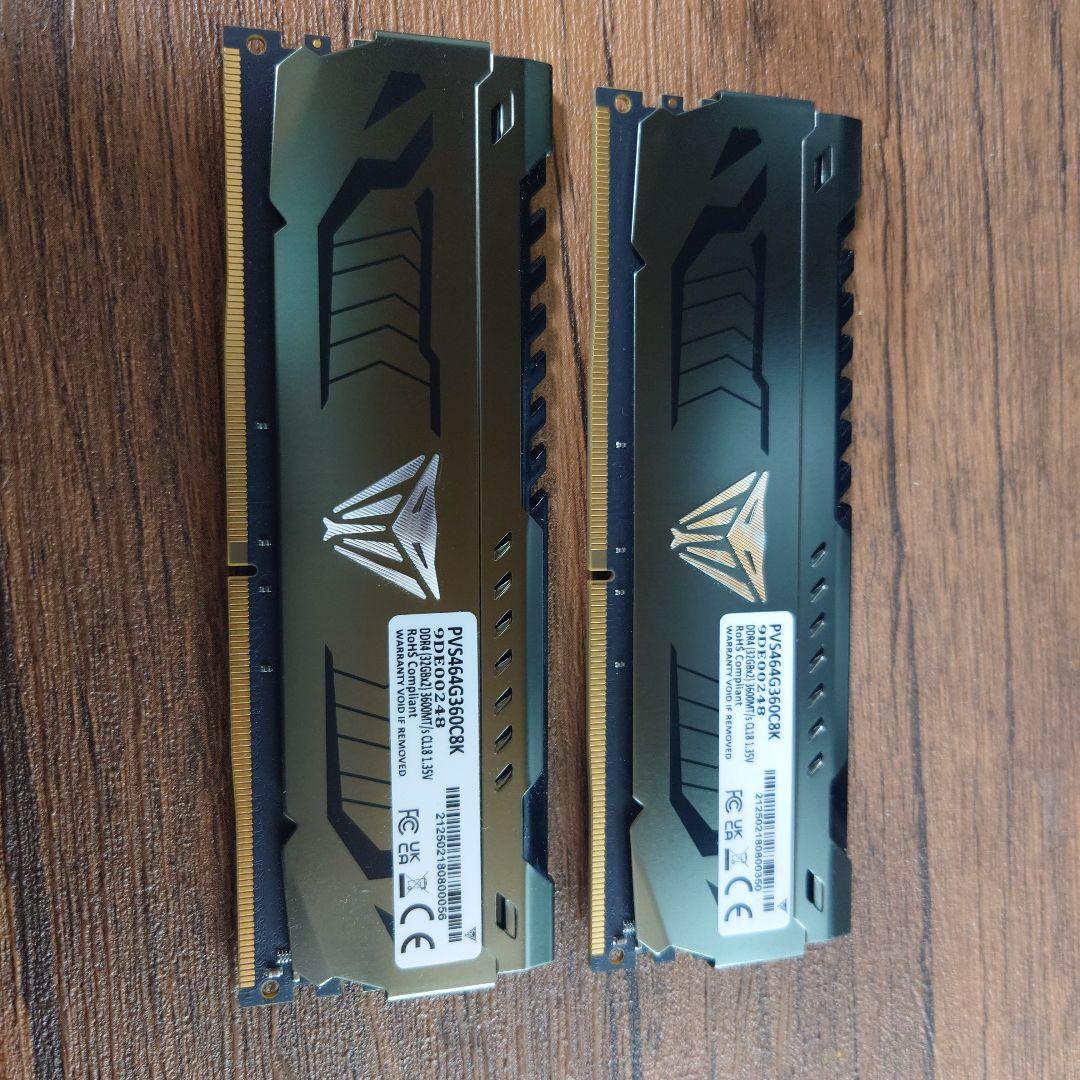 Viper Steel DDR4 32GB メモリー 2枚セット