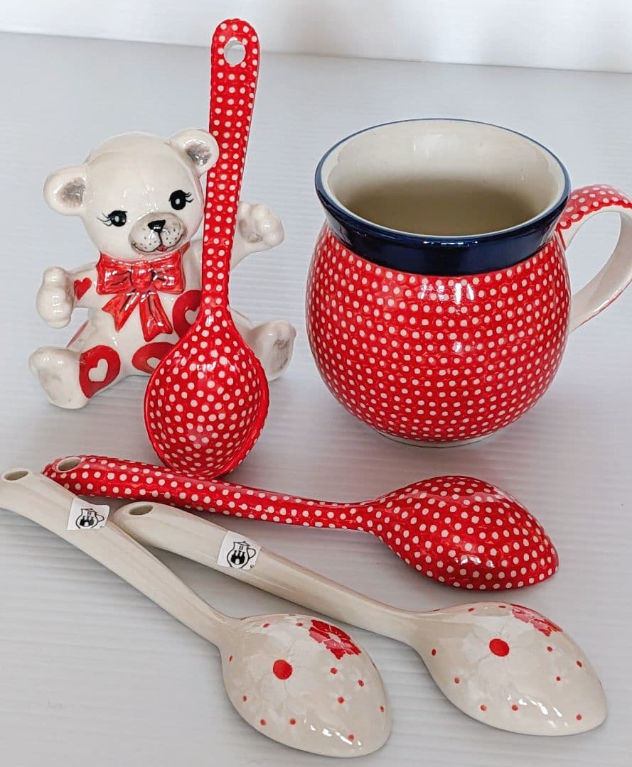 ポーリッシュポタリー 赤い色々セット♡.*・゜