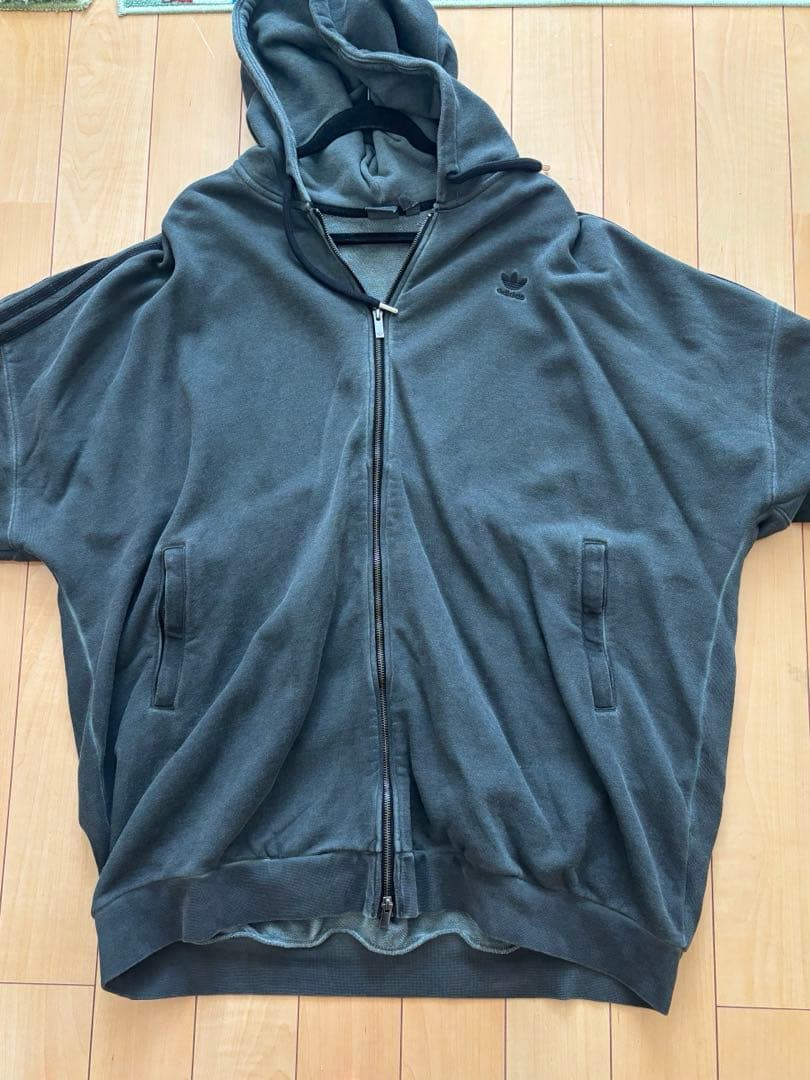 ADILENIUM シーズン2 ウォッシュド オーバーサイズ フルジップパーカー