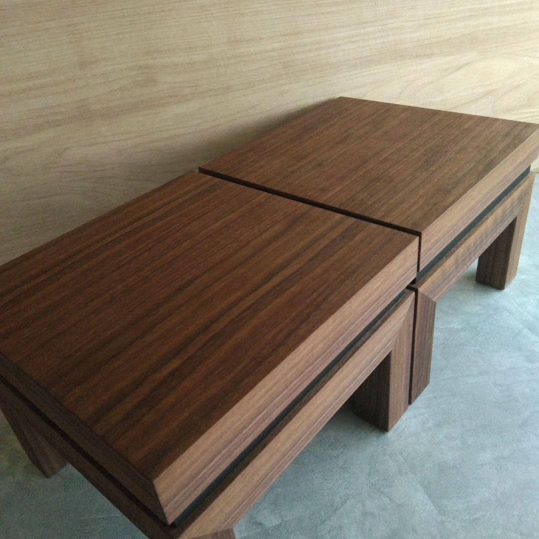 木製スピーカースタンド一対　Walnut