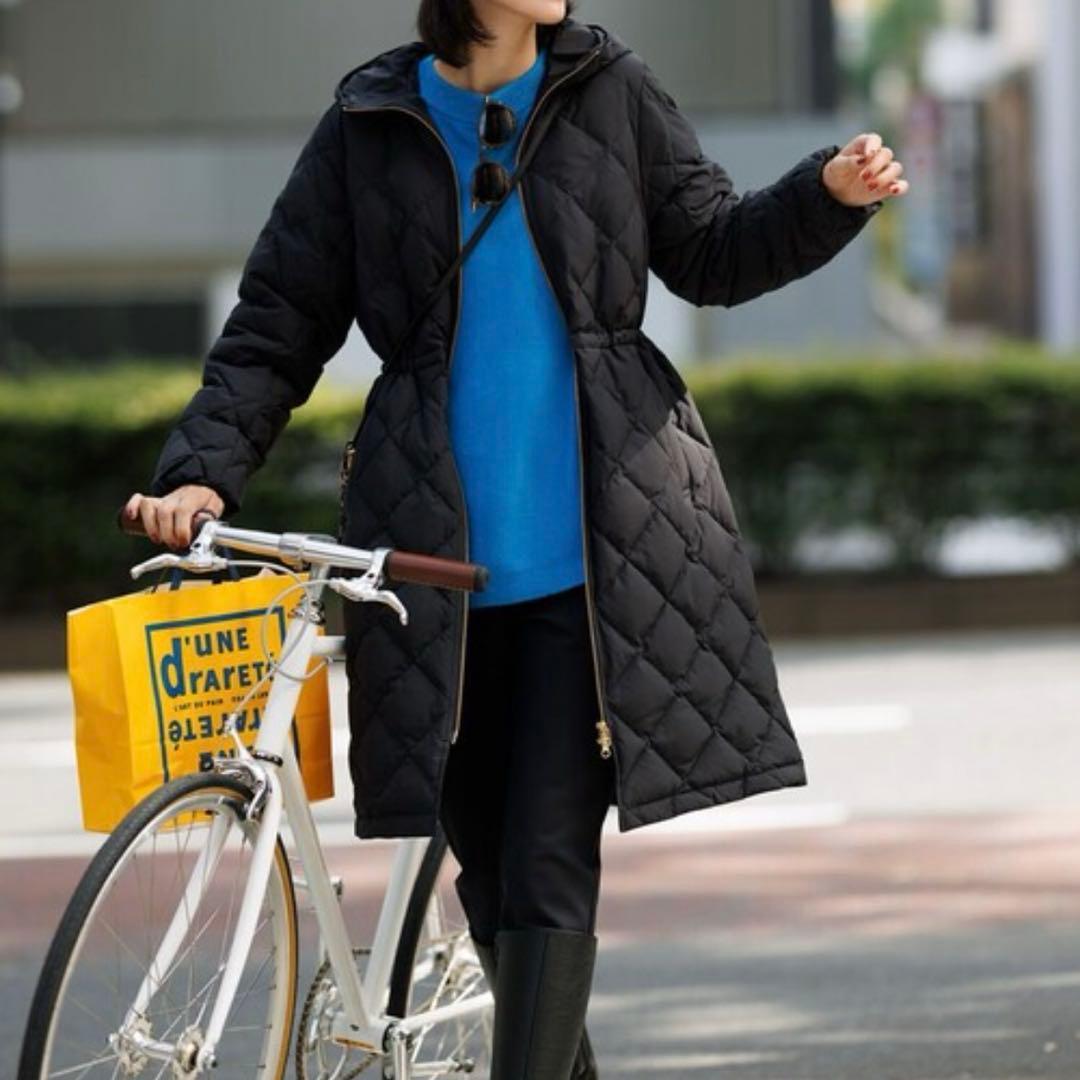 ダウンコート 「VERYベストダウン大賞コスパ賞」TAION×UNFILO 黒S