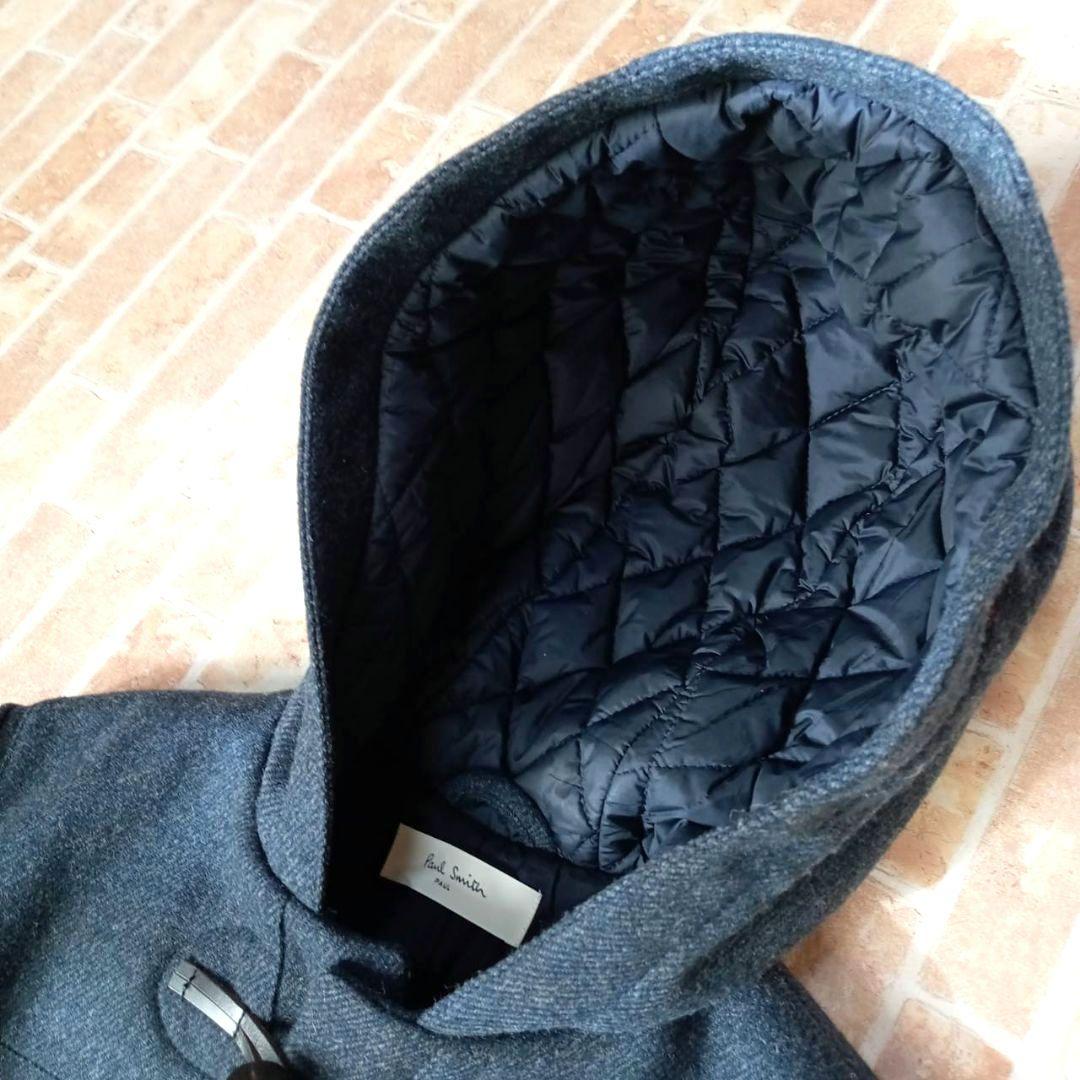 極美品☆　ポールスミス　異素材ダッフルコート　キルティング　グレー　42