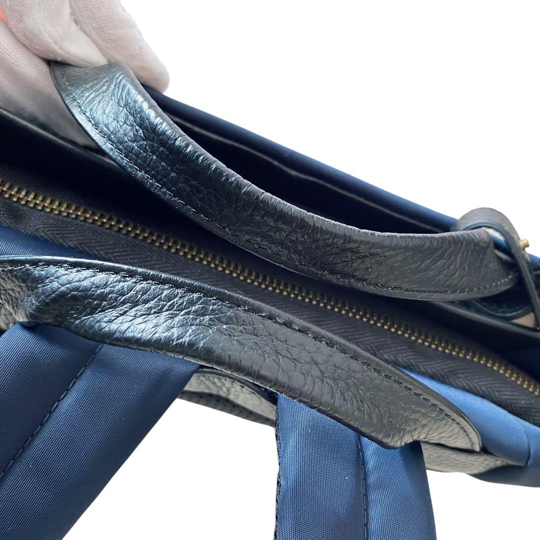 IBIZA イビサ【極美品】ディアリオ 2way ナイロン＆レザーリュック