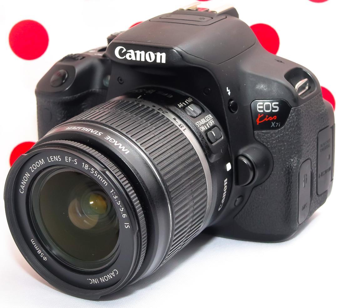 Canon kiss x7i❤スマホ転送できる！❤自撮り可能！❤高画質❤一眼レフ