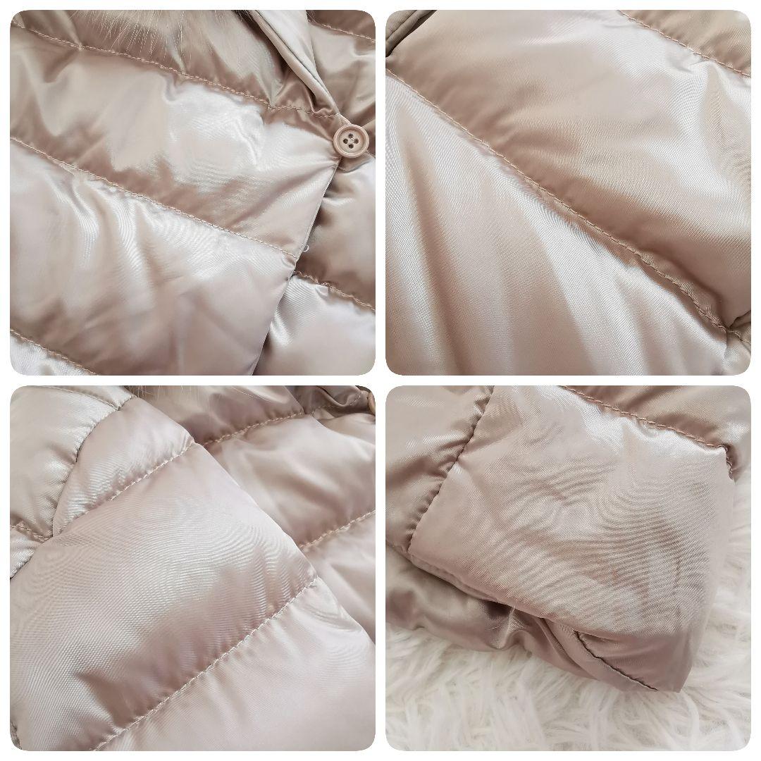 エスマックスマーラ リバーシブル 洗える グースダウンコート ファー ベルト S