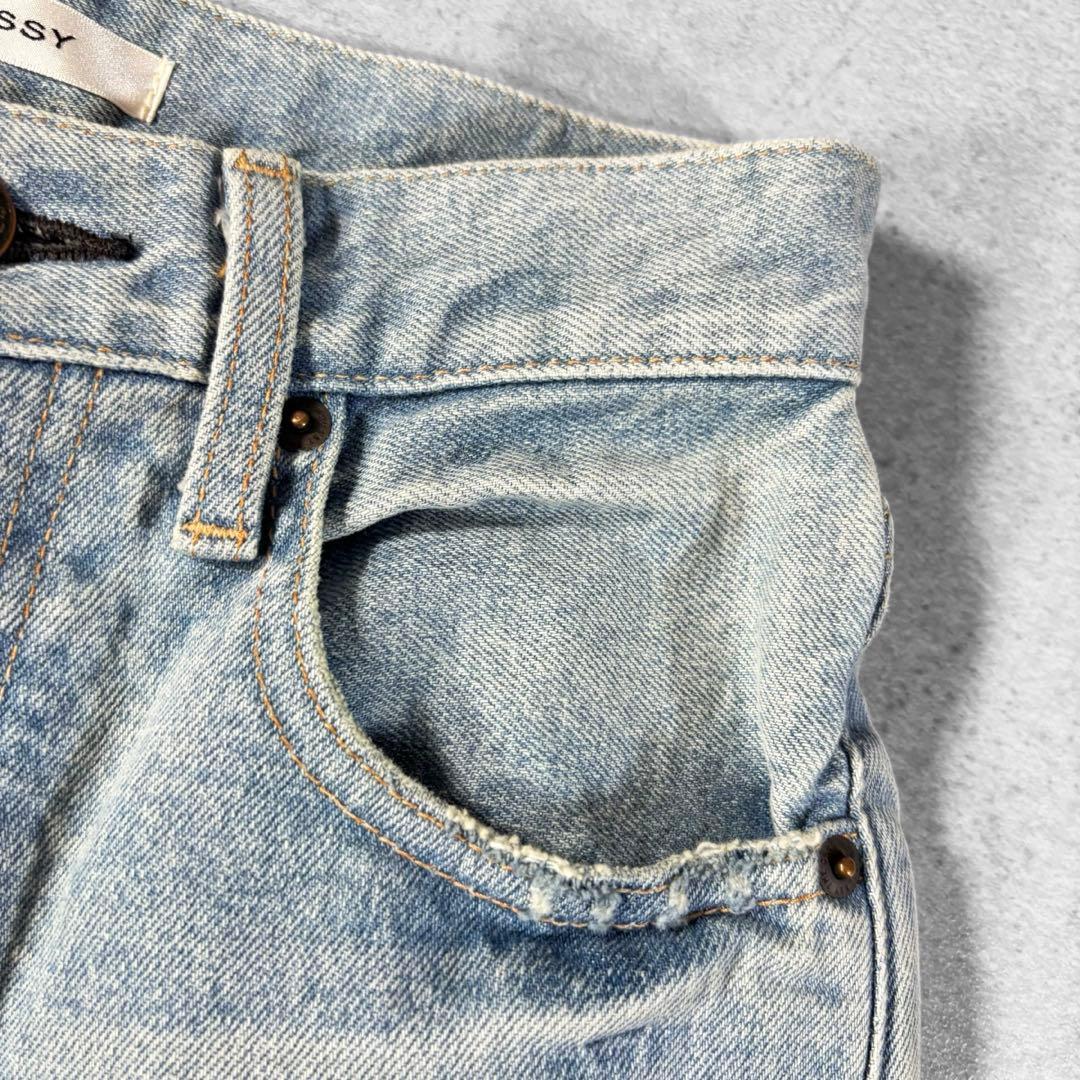 美品 MOUSSY MVS FLARE 24 ハイウエスト 日本製 マウジー