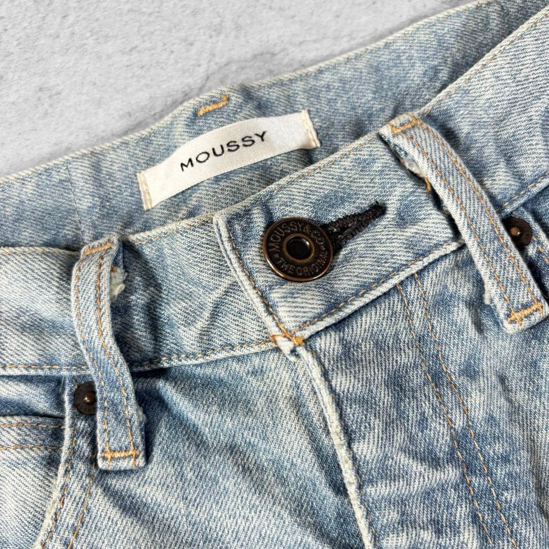 美品 MOUSSY MVS FLARE 24 ハイウエスト 日本製 マウジー