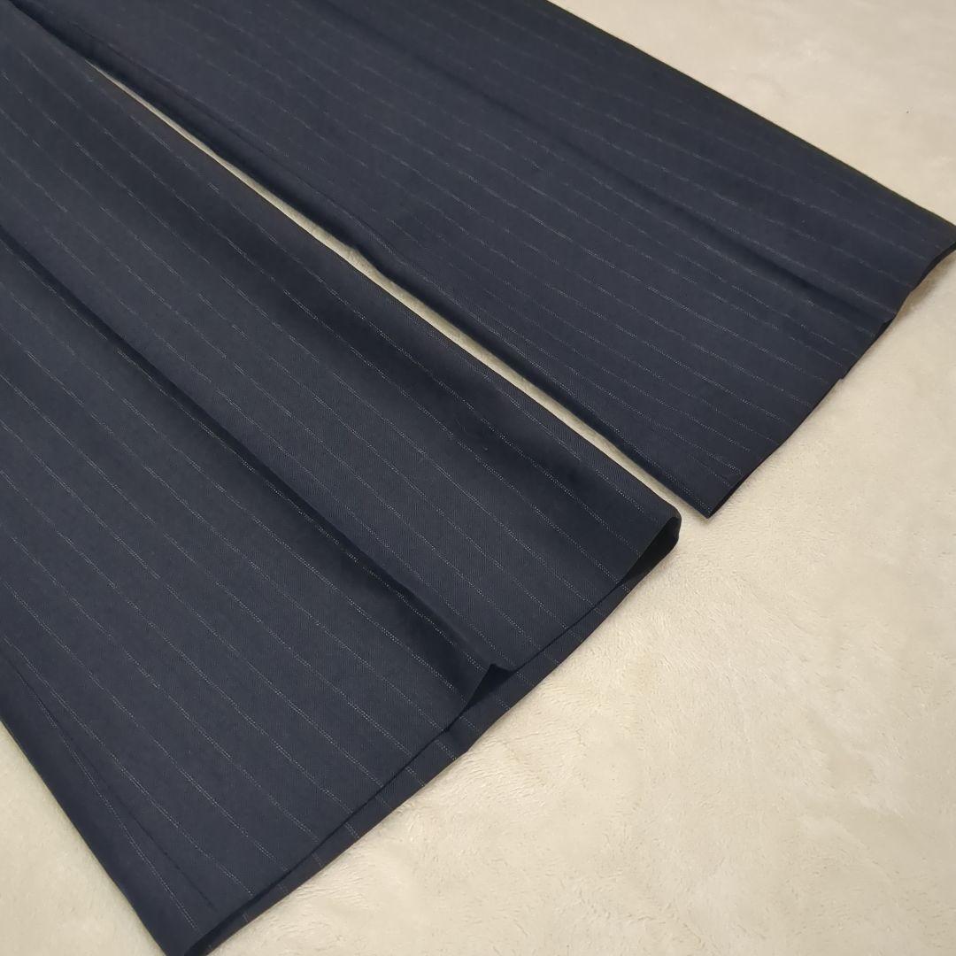 theory　セオリー パンツスーツ 紺　ストライプ カシミヤ　セットアップ