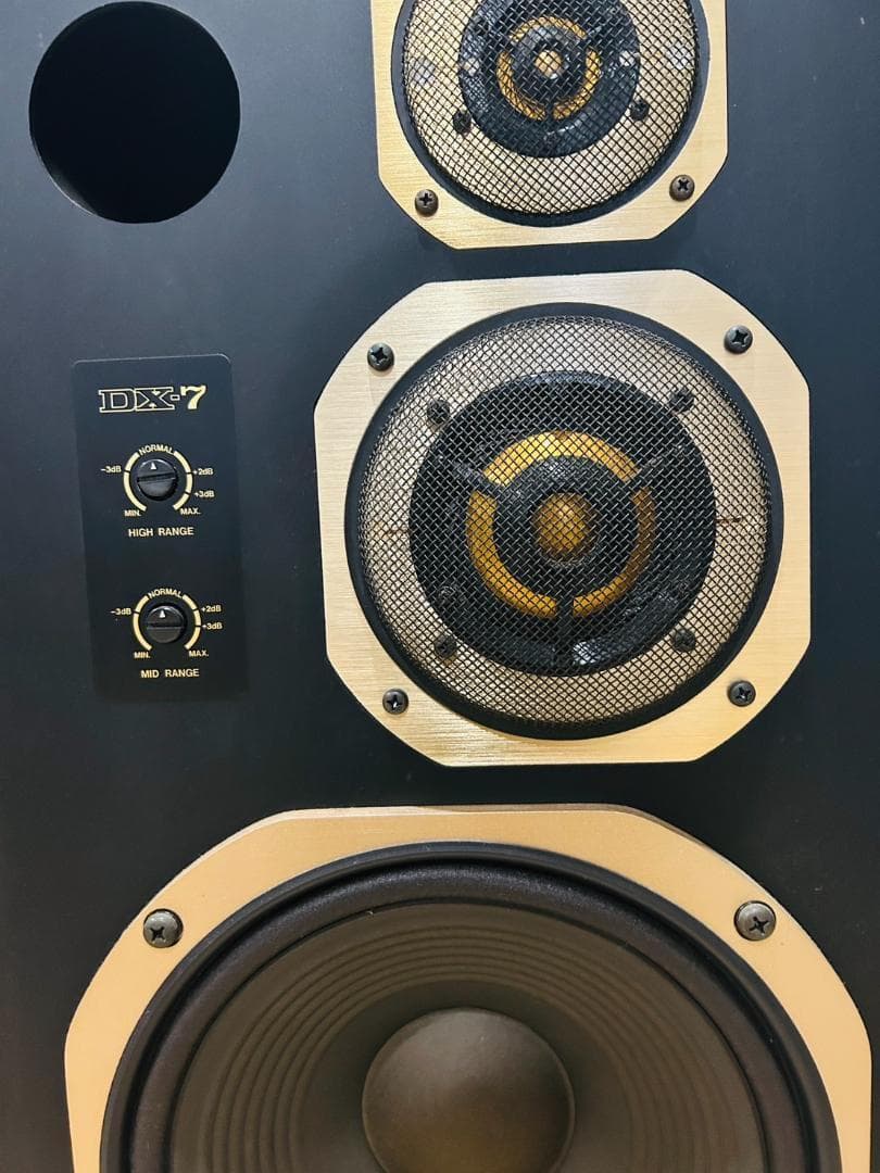 【左】CORAL（コーラル） DX-7 スピーカーペア　バスレフ　3way