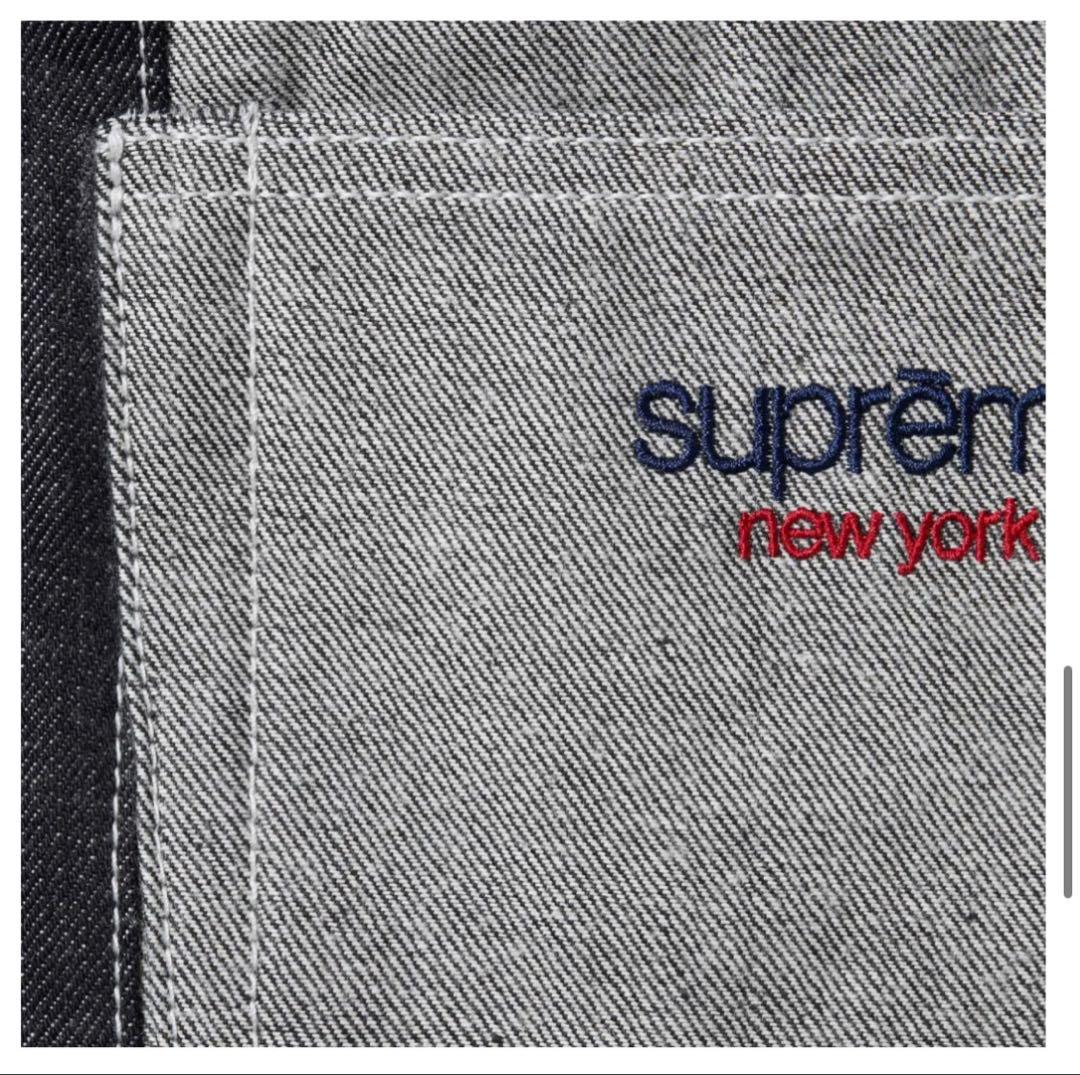 【美品】Supreme Paneled Stripe Baggy Jean 32
