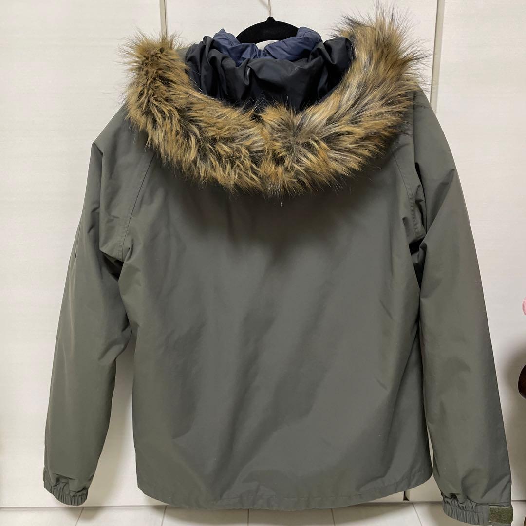 ザノースフェイス　ダウン　カーキ　レディース　L