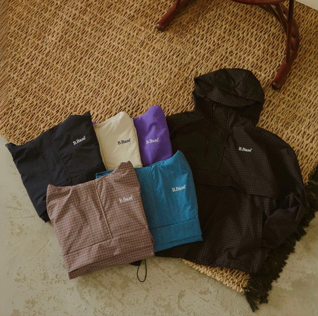 Broken Base ナイロンテックアノラック　ブルー