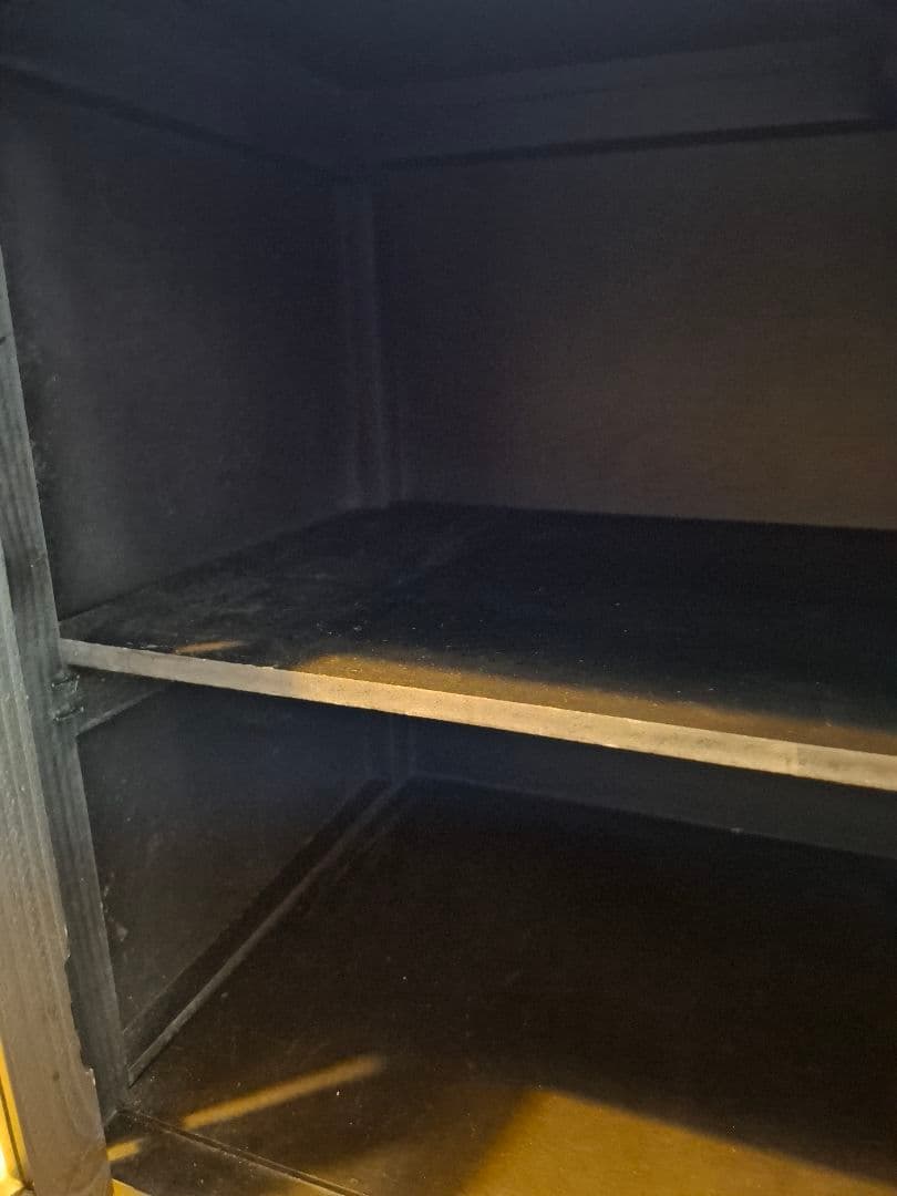 アンティーク調 ブラック ガラスキャビネット 飾り棚 シャビーシック 収納棚