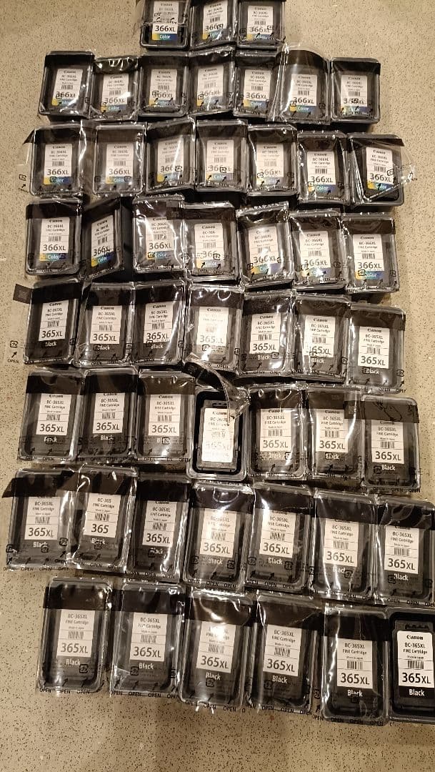 使用済み Canonインクカートリッジ51個