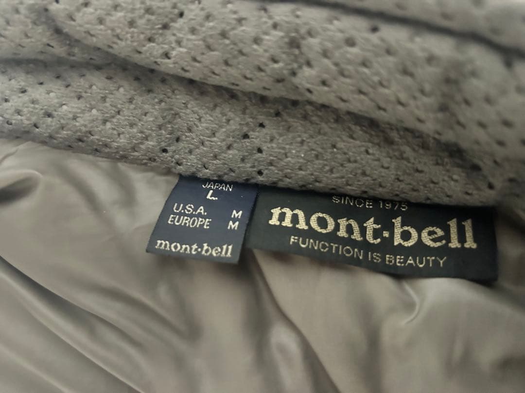 美品モンベル800FPライトアルパインダウンジャケット　メンズLブラック
