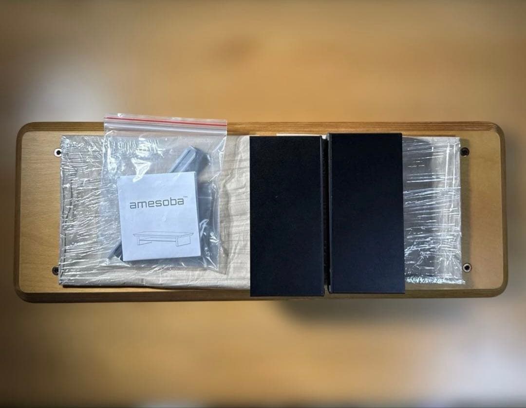 直接手渡しamesoba モニタースタンド ダークウォールナット ミニ