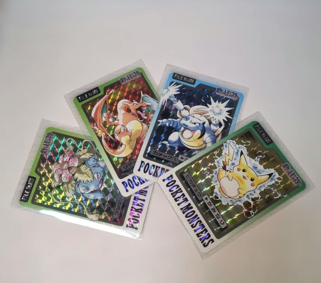 【美品 希少】ポケットモンスター 御三家＆ピカチュウセット　４枚