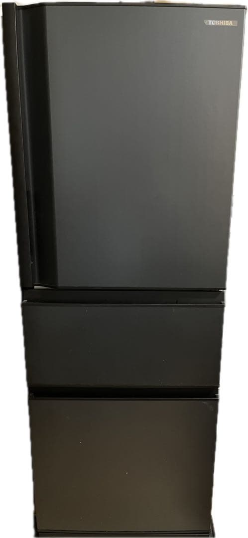 TOSHIBA 2021年製 GR-S33SC ブラック冷蔵庫　調整可能な棚付き