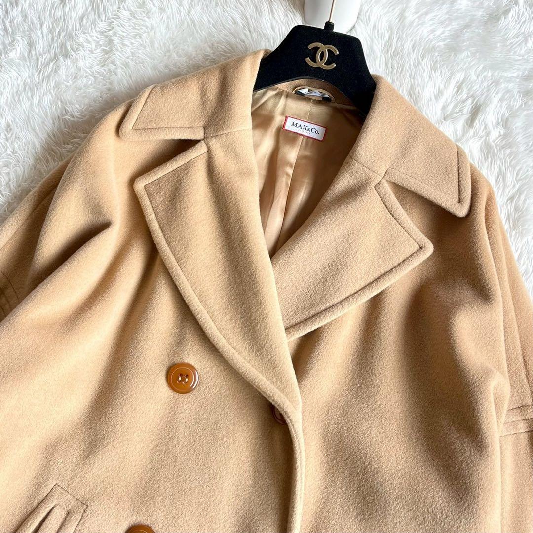 美品✨マックスマーラ　マックスアンドコー　アンゴラ　ダブルチェスターコート