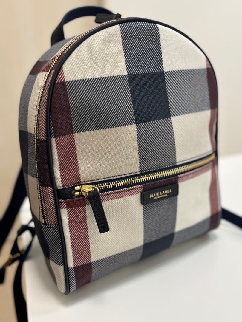 BLUE LABEL クレストブリッジチェックPVCバックパック