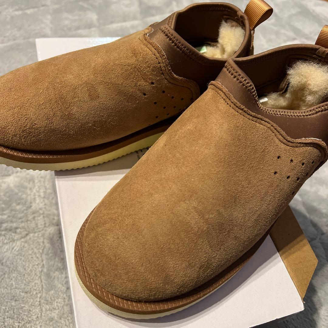 ブラウン スエード ムートンブーツ　スイコック