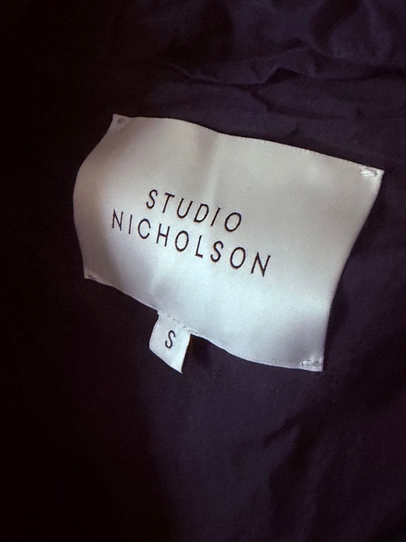 STUDIO NICHOLSON ブラックダウンジャケット SNM-672 S