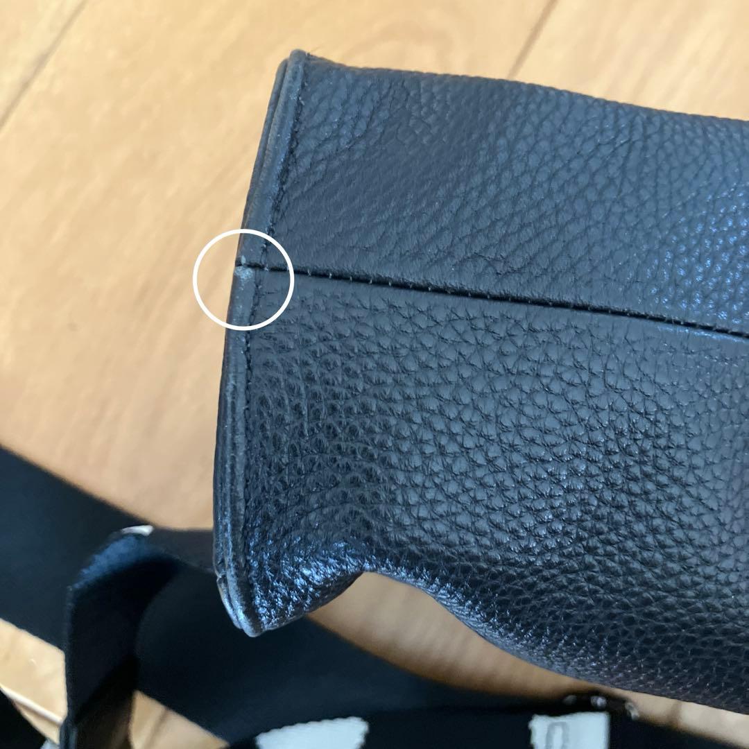 ear PAPILLONNER 柄ワイドテープショルダーバッグ