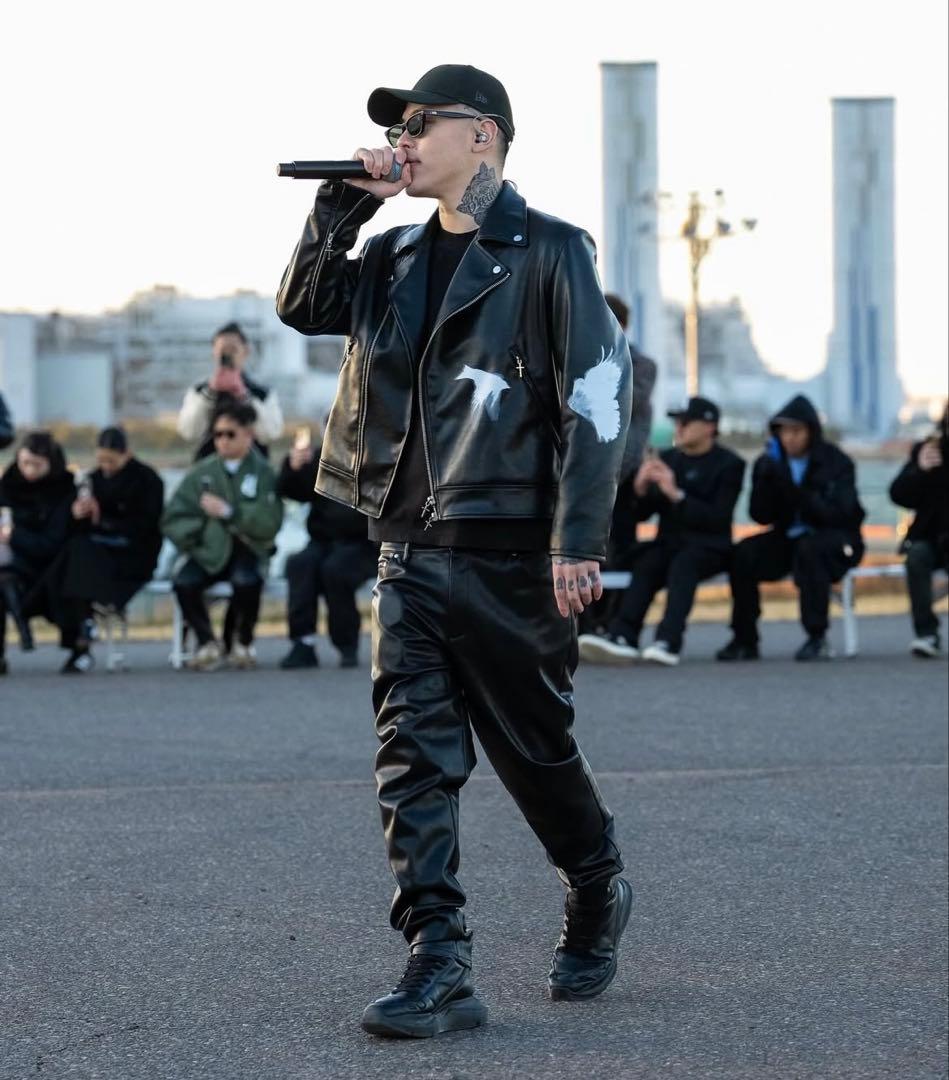 last nest レザーパンツ　nubian breath badhop