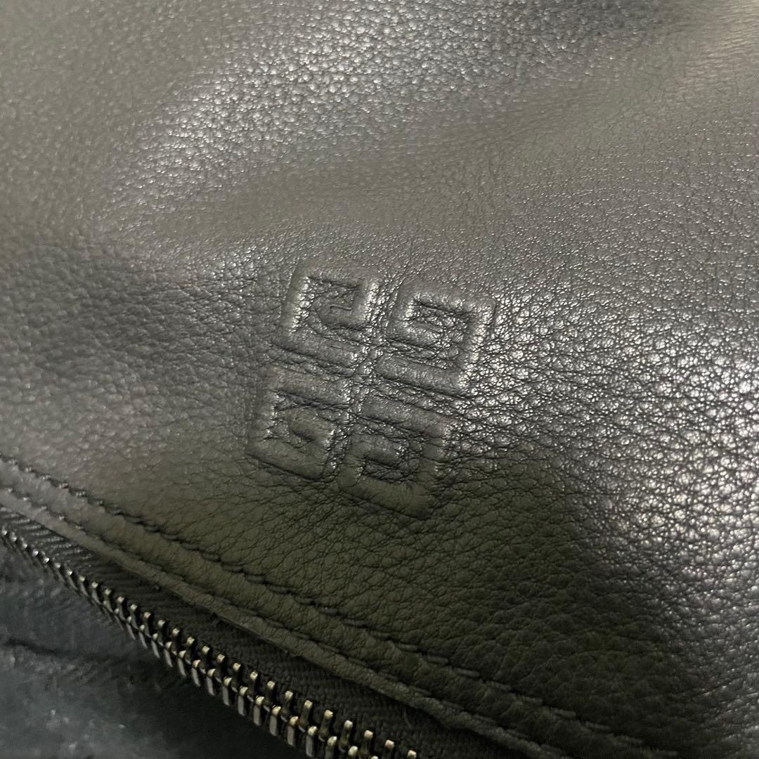 ジバンシー　2way　トートバッグ　メッセンジャー　シボ革　黒　4Gロゴ　美品