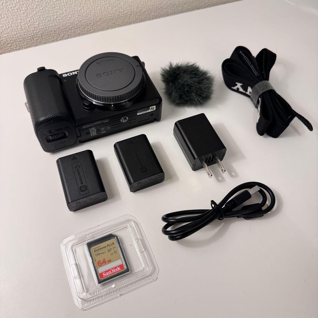 【美品】SONY ZV-E10｜純正バッテリー2つ｜sdカード｜ヤマダ保証付き