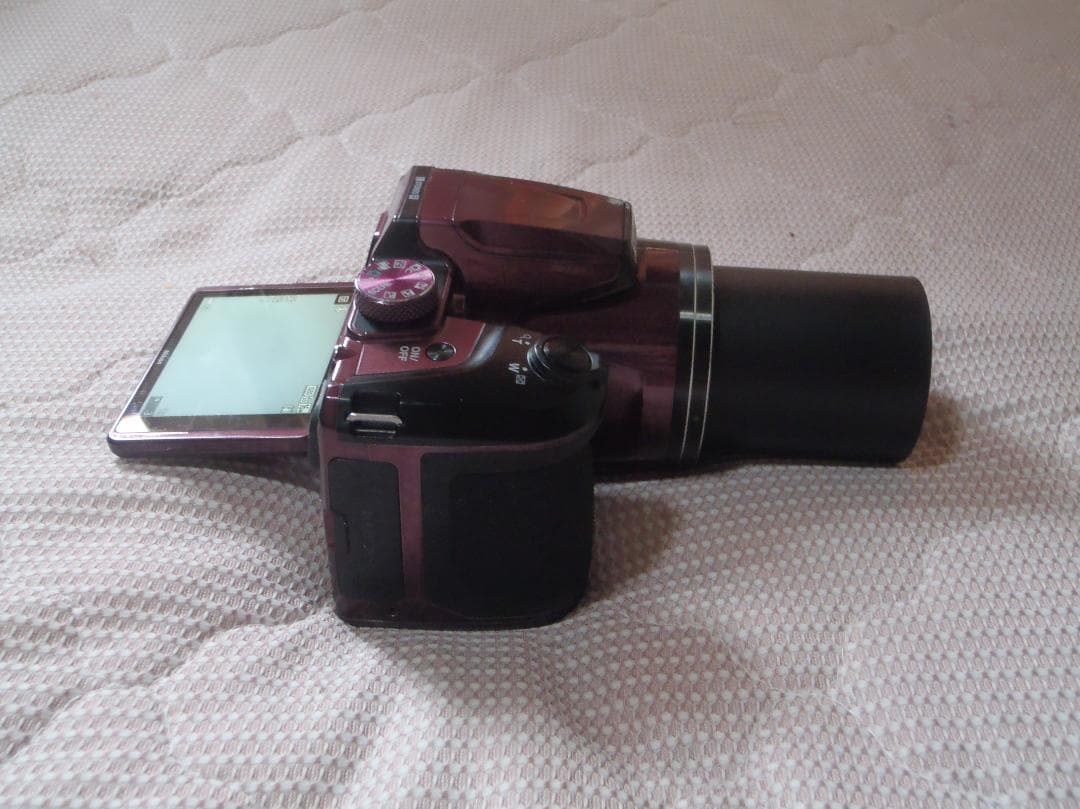 ⭕️ばら売り可能♥️動作品２台★スマホ転送★B500プラム人気色４kコンデジ軽量