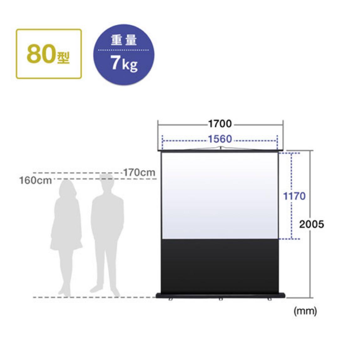 SANWA SUPPLY 80インチ　プロジェクタースクリーン　PRS-Y80K