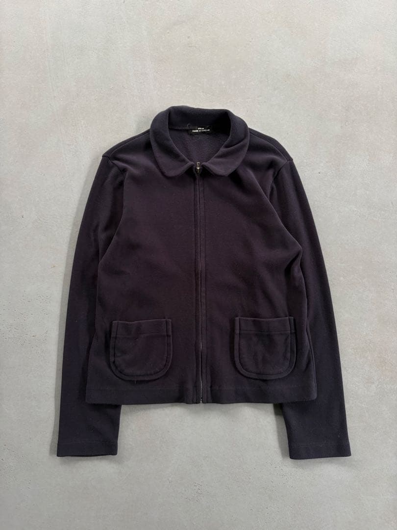 tricot COMME des GARÇONS ジップアップ フリース 丸襟