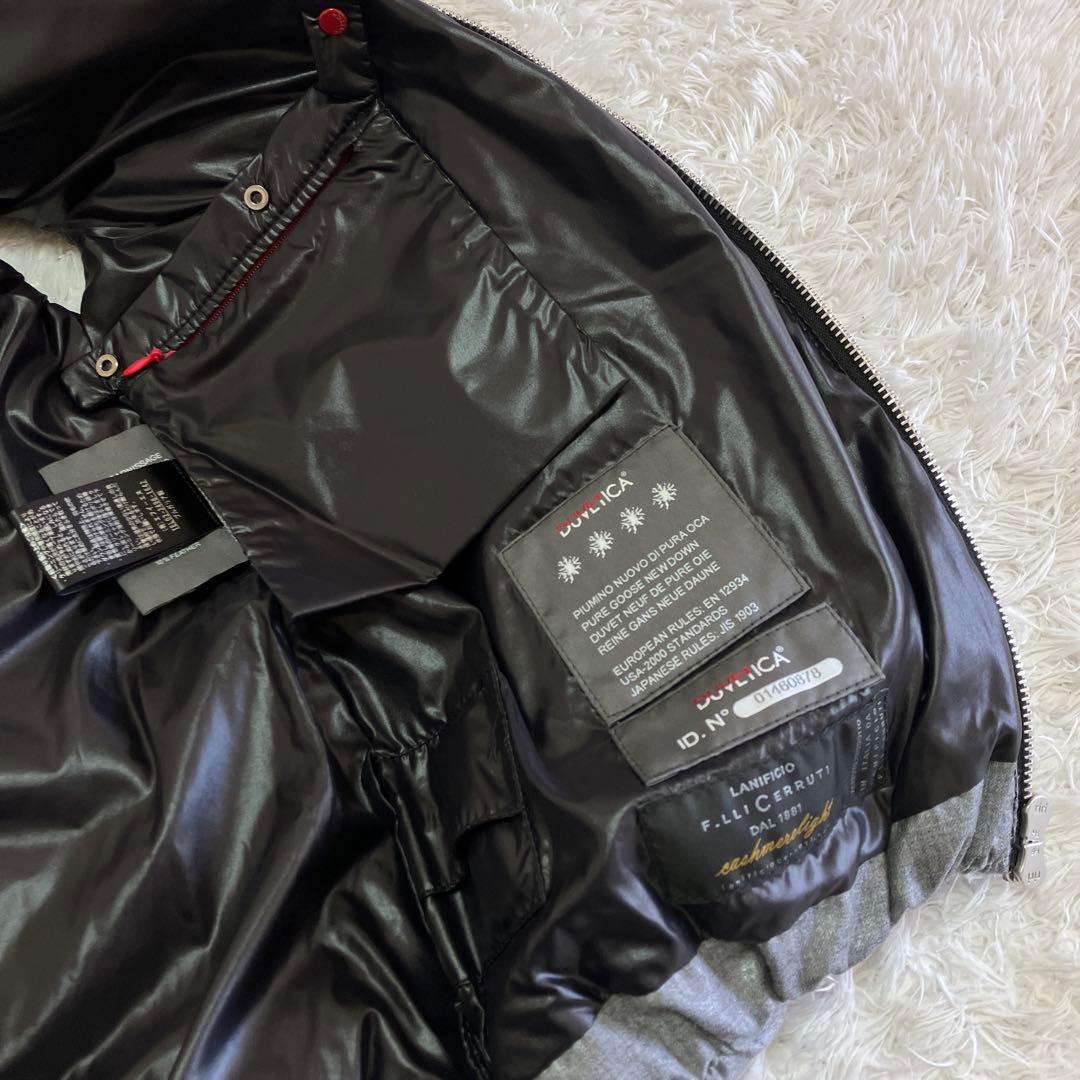 未使用級 デュベティカ 別注 ダウン ベスト カシミヤ FEBEDUE グレー