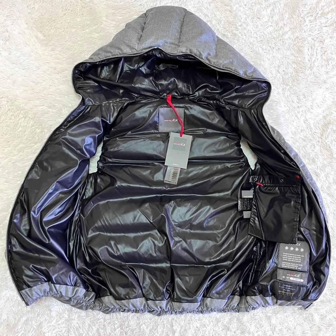 未使用級 デュベティカ 別注 ダウン ベスト カシミヤ FEBEDUE グレー