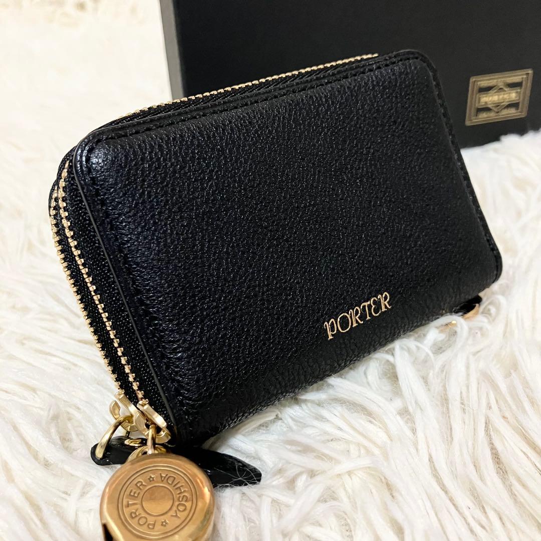 【未使用保管】ポーター コンパクト ホイッスル レザー キーフック付き