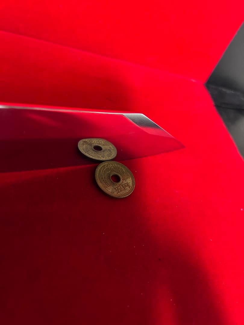 01567 包丁　剣型切付　尺三　鏡面仕上げ　切味抜群　箱付　未使用品