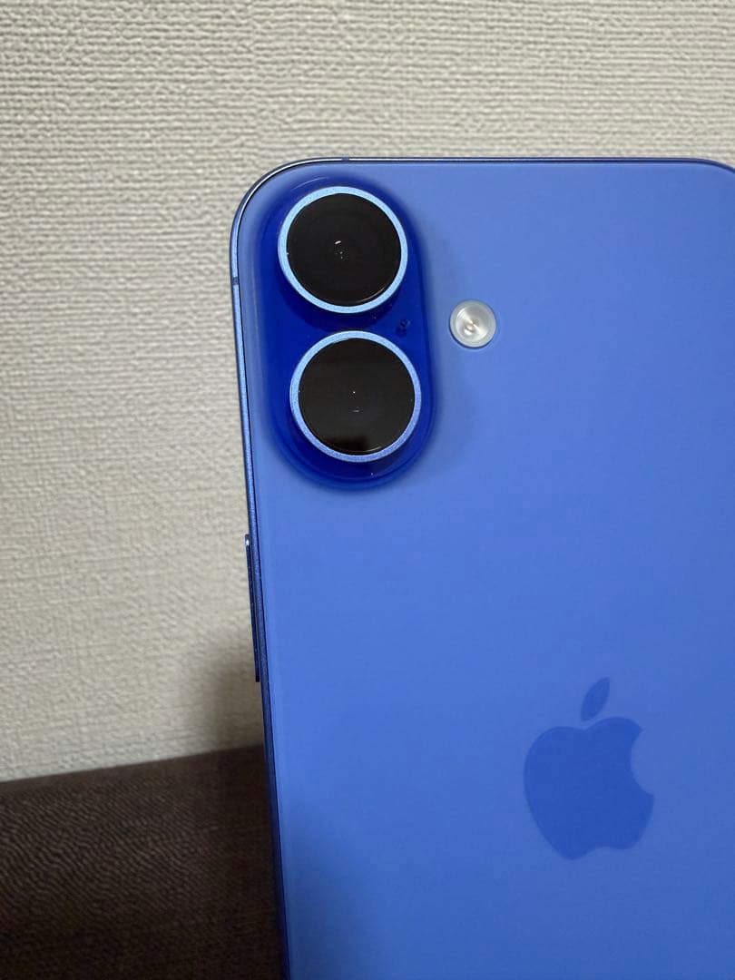 iPhone16puls 128GB ウルトラマリン　充電ケーブルガラスフィルム
