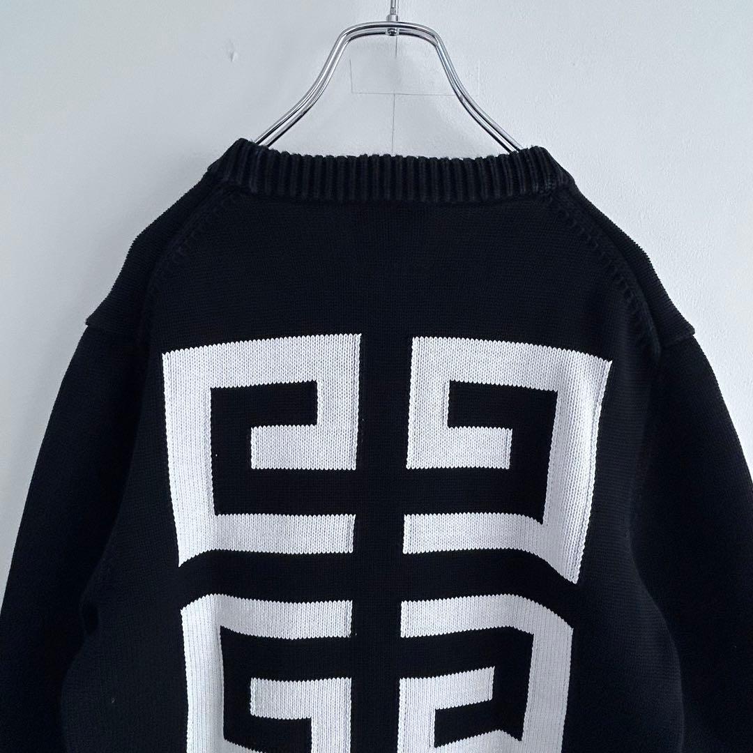 人気デザイン☆Givenchyジバンシィ 4Gロゴニットセーター黒M