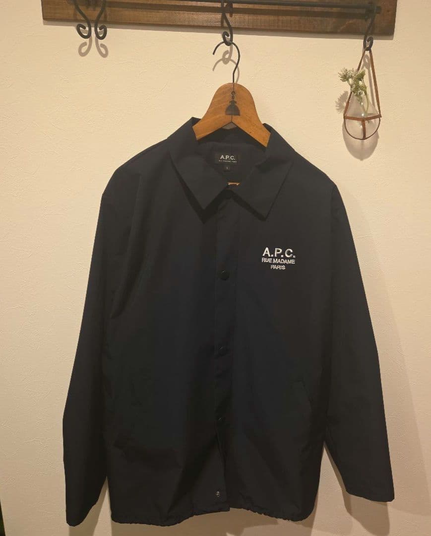 A.P.C. ネイビー ナイロンジャケット　アーペーセー　Lsize