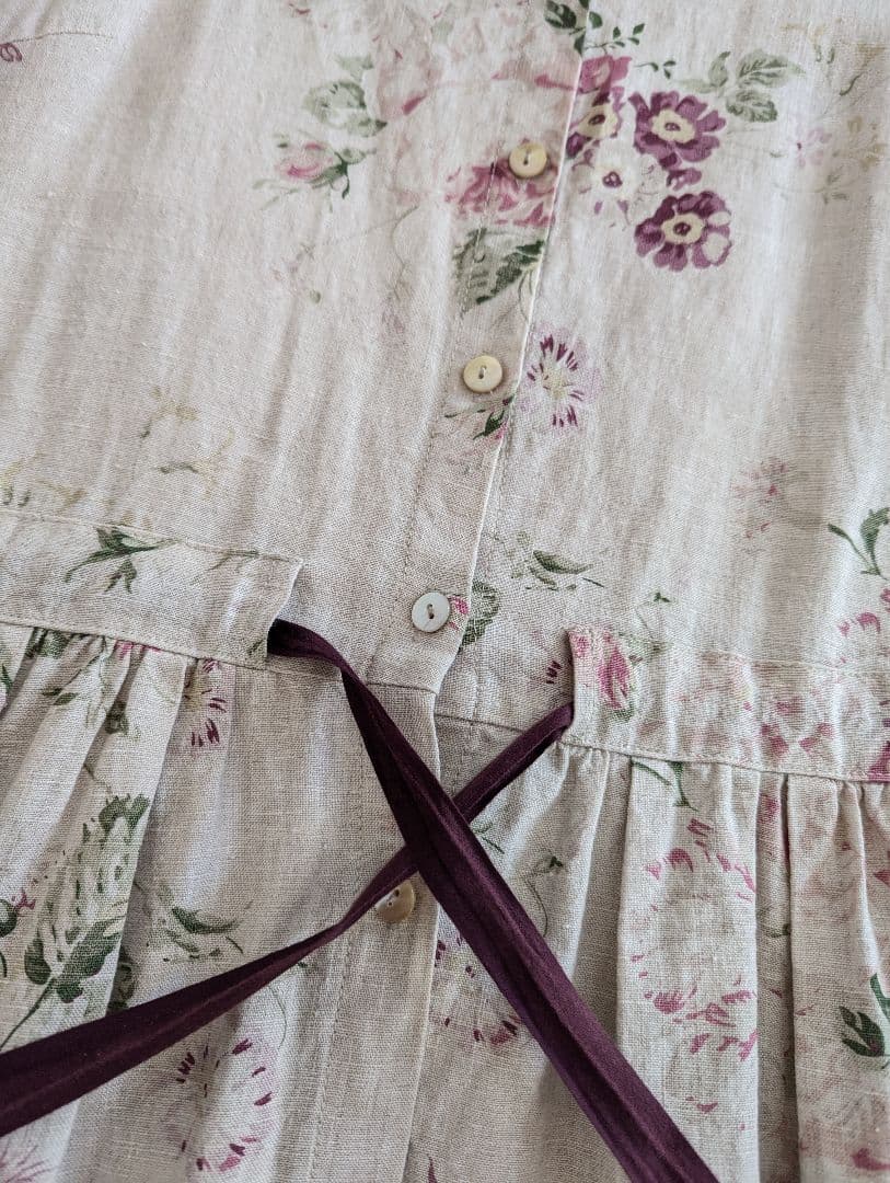 CABBAGES & ROSES　キャベジズ & ローゼス　リネンワンピース